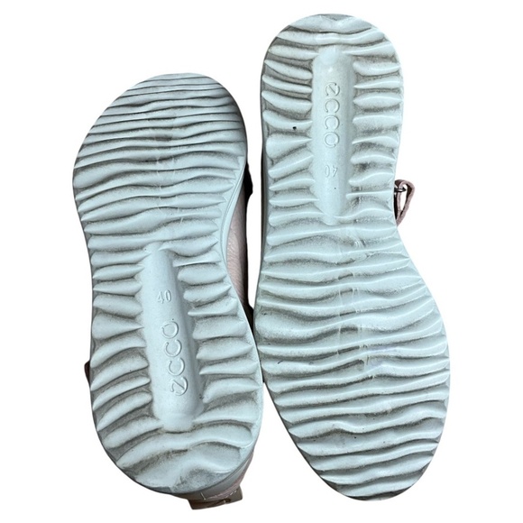 ILSE JACOBSEN for ECCO Genuine Pebbled Leather Blush Pink Mary Janes US Sz 9 - Picture 7 of 9